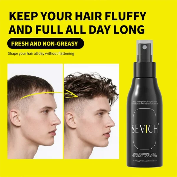 hair holding spray fluffy non greasy finish styling b2b