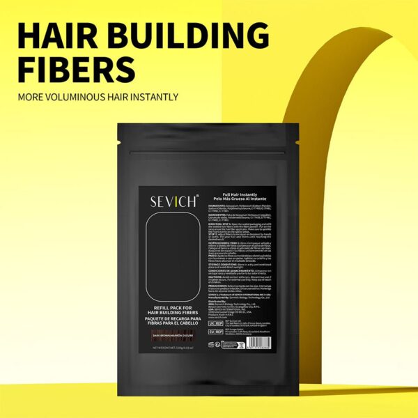 sevich hair building fibers refill dark package
