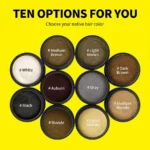 sevich hair fibers refill 10 natural shades chart