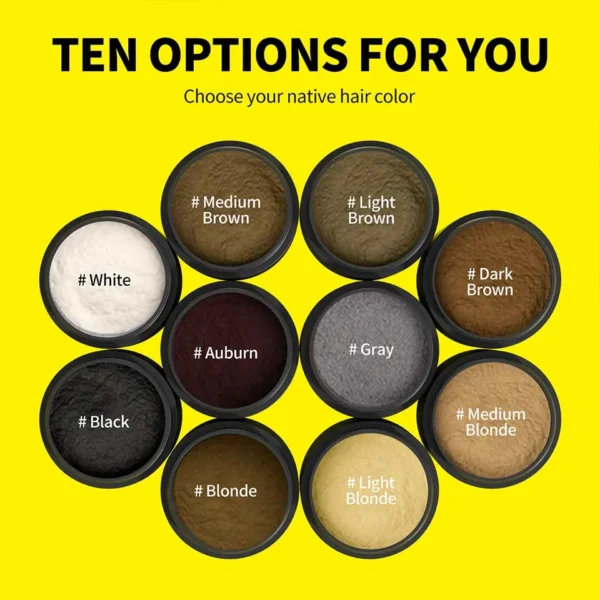 sevich hair fibers refill 10 natural shades chart